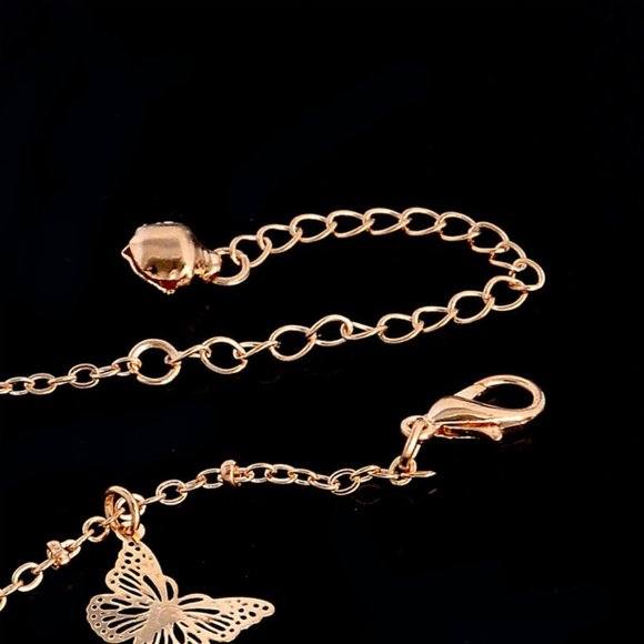 Sweet Simple Butterfly Shape Anklets Chain - Picture 3 of 8